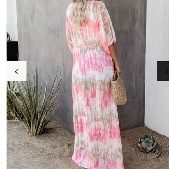 VICI pink tie dye kimono - Picture 4 of 5